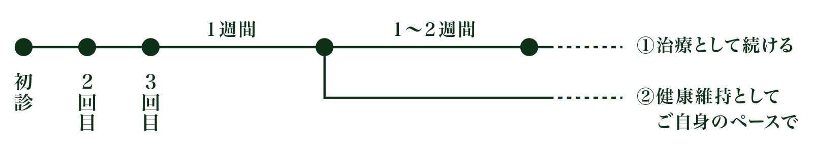 治療の一般的な流れ